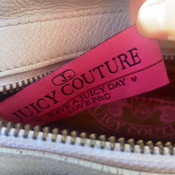 Vintage Juicy Couture Y2K White Leather Mini bag Cube barrel bag BARBIE - Picture 15 of 17